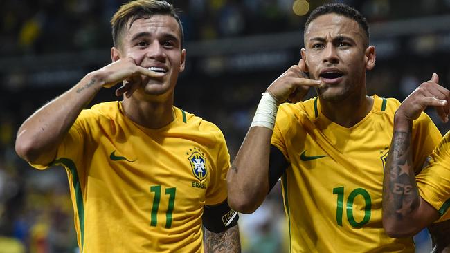 Philippe Coutinho #11, Neymar #10: call me.