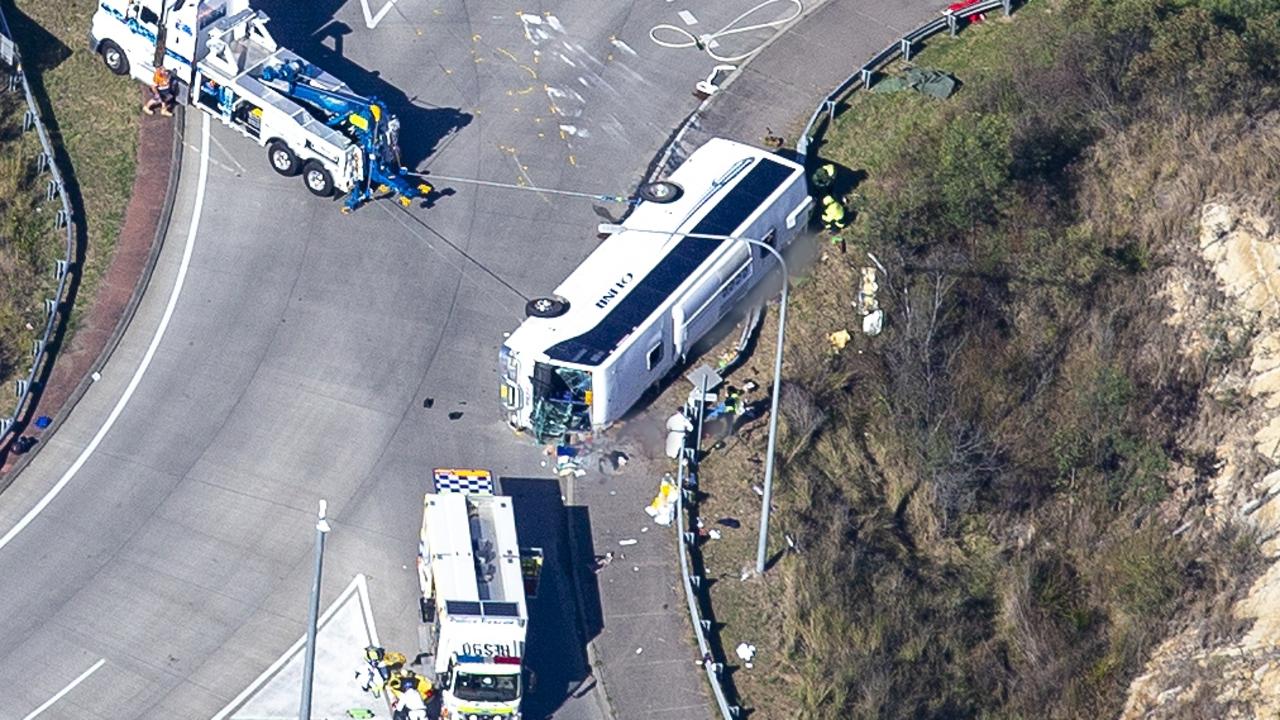 The bus driver has been charged with 11 offences. Picture: NCA NewsWire / Christian Gilles