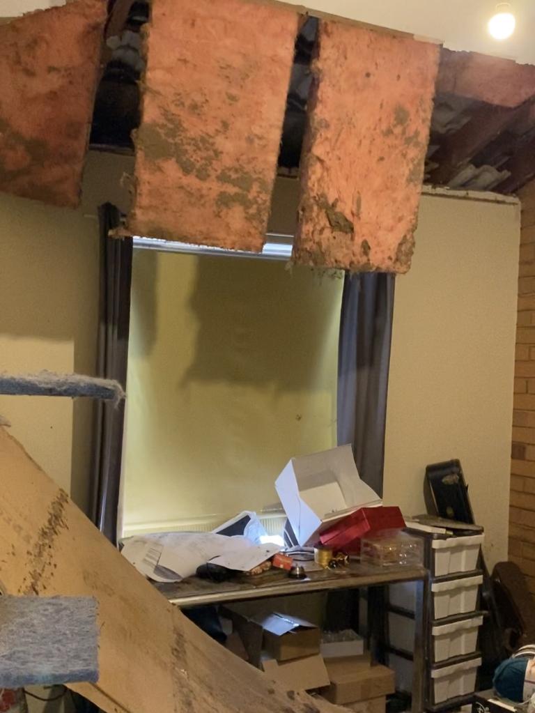 Damage to a Housing Trust property. Picture: supplied