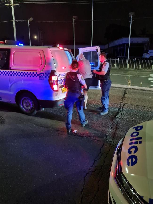 A 35-year-old man with links to an outlaw motorcycle gang was arrested after he allegedly assaulted police during a random breath test at Five Dock on Thursday night. Picture: Supplied.