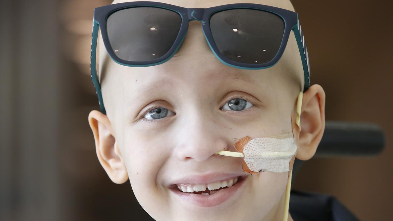 Nolan Hiotakis 7, being treated for brain cancer Picture: David Caird