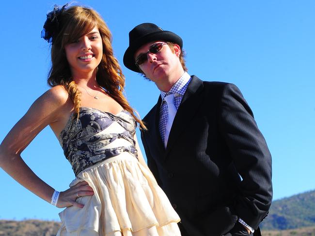 Emma Dillon won the best Innovative Dress design and Stewart McLean won the best dressed male for the Dunk Island fashion competition during 2009 Ladies Day at Cluden Race Track in Townsville.