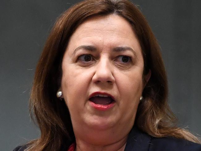 BRISBANE, AUSTRALIA - NewsWire Photos - NOVEMBER 30, 2021. Queensland Premier Annastacia Palaszczuk speaks during Question Time at Parliament House in Brisbane. Picture: NCA NewsWire / Dan Peled