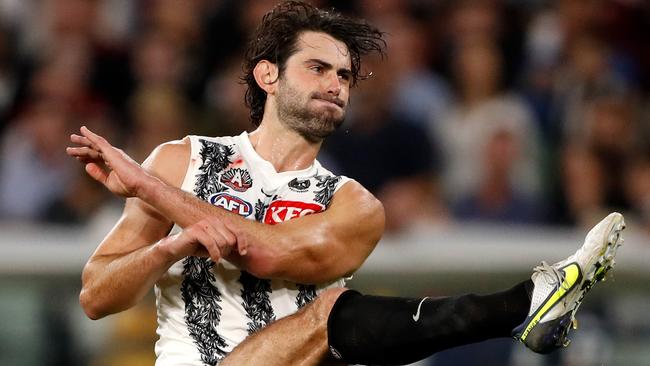 Will Brodie Grundy get to the Dees? Picture: Dylan Burns/AFL Photos via Getty Images