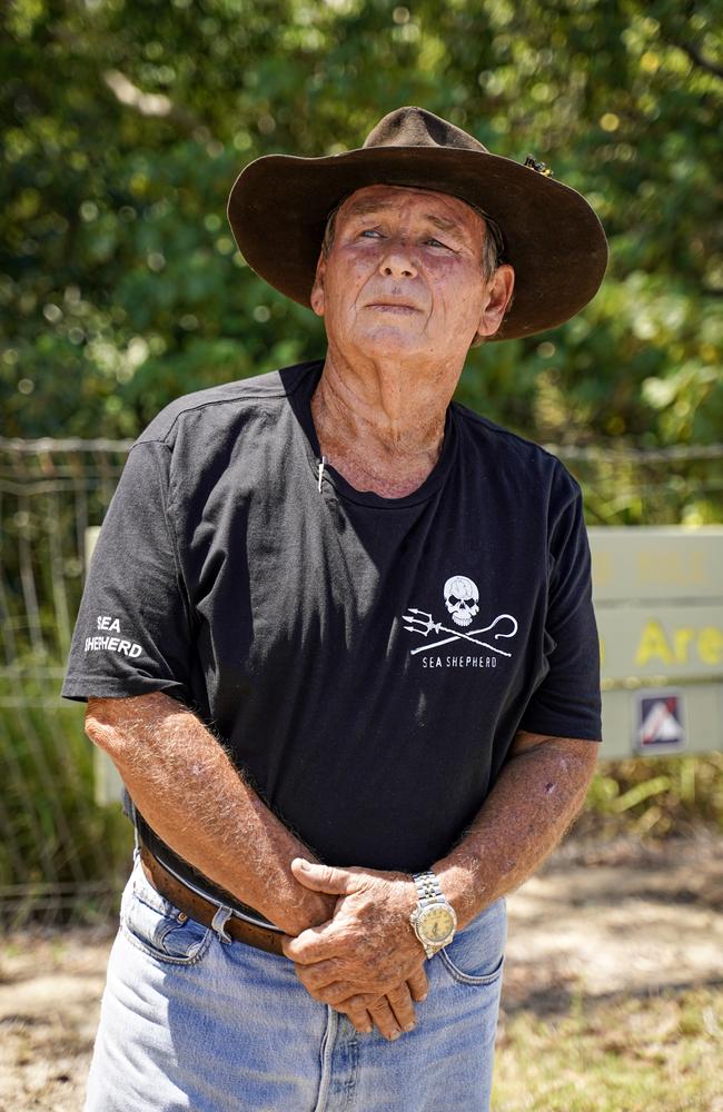 Mackay grandfather Greg Trembath is fighting to shut down a sand quarry at Mackay Harbour. Picture: Heidi Petith