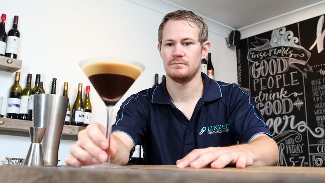 Jason Nairn with one of Harvest Moon's espresso martinis — you’ve voted them the best on the Coast. Photo: Richard Gosling