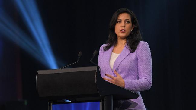 The now-independent Liberal MP appeared at the Conservative Political Action Conference at The Star Convention Centre. Picture: NCA NewsWire / Simon Bullard