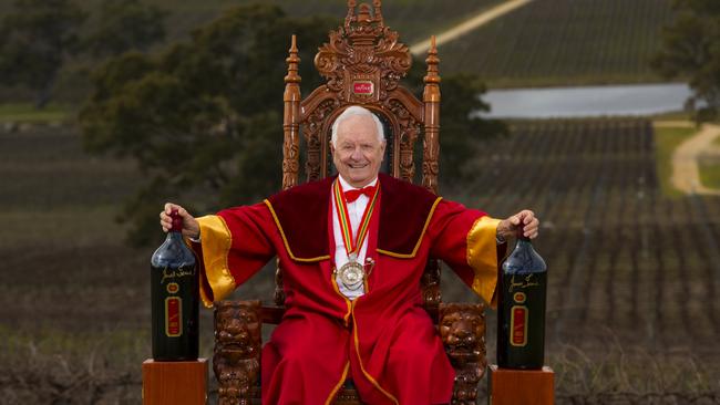 Barossa Valley winemaker Jim Irvine in his 90th year. Picture: Dragan Radocaj