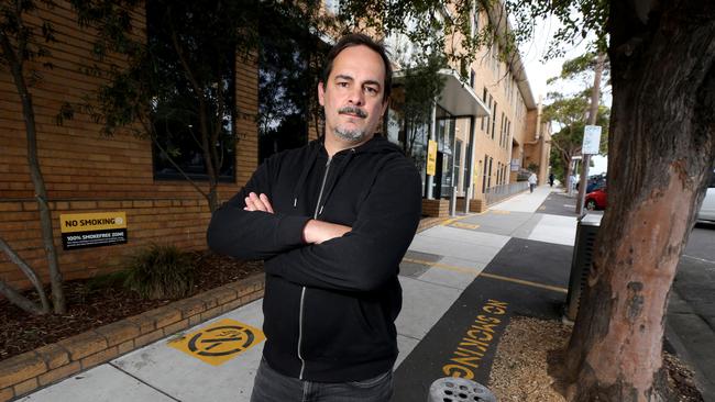 David Jackson is campaigning for the areas around Geelong hospital to become smoke free zones. Picture: Mike Dugdale