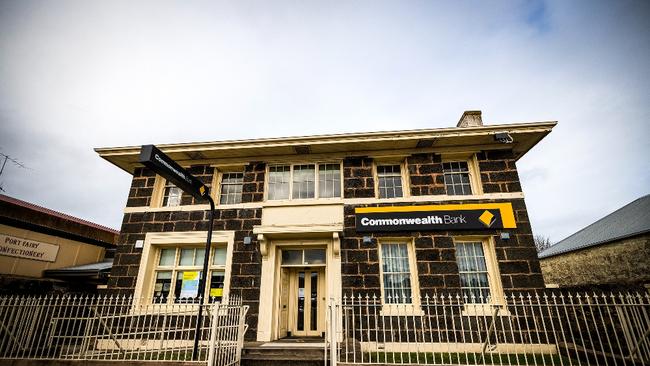 The Commonwealth Bank branch in Port Fairy closed earlier this year. Picture: Nicole Cleary