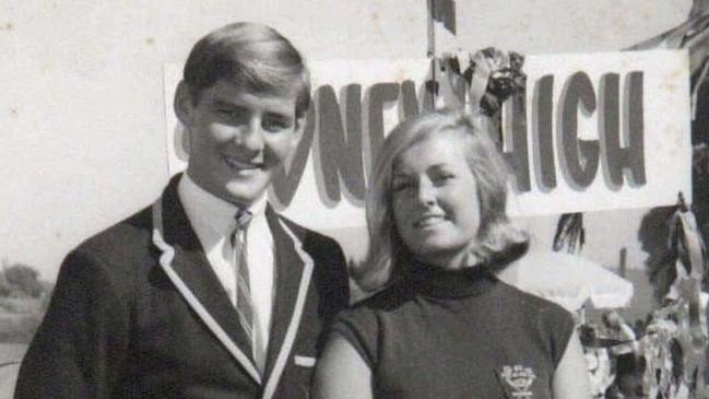 Chris Dawson and Lynette Simms as teenagers. Picture: Supplied.