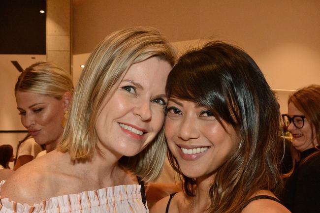 Rochelle Miller and Kathleen Deleon-Jones at opening of Homebodii store, Pacific Fair, Broadbeach. Picture: Regina King