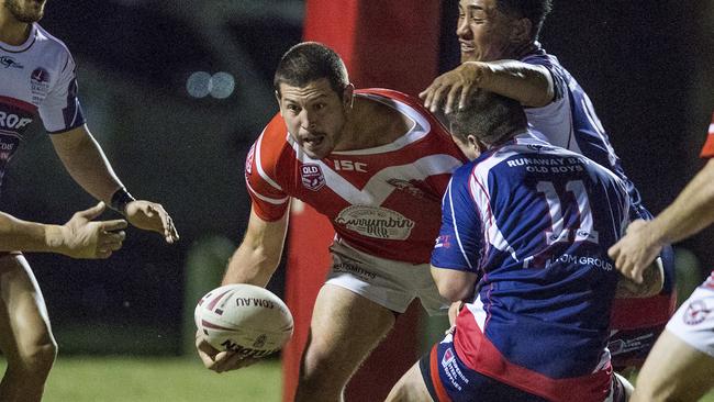 Round 10 of the Rugby League Gold Coast match between Runaway Bay and Currumbin at Bycroft Oval on Saturday. Currumbin's Jarrod Gill. Picture: Jerad Williams