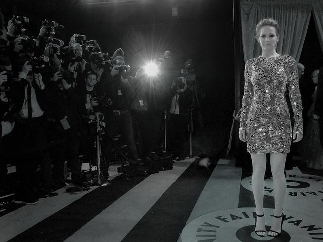 Jennifer Lawrence attends the 2014 Vanity Fair Oscar Party. Picture: Larry Busacca, Getty