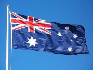 The Australian flag.