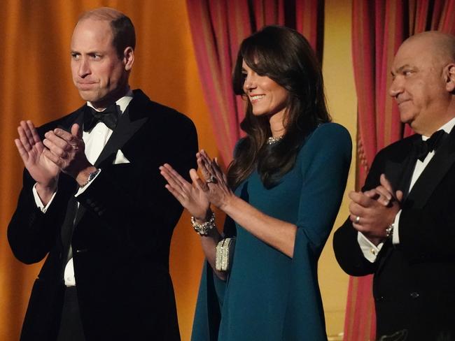 The royal couple enjoyed the performances with the Chairman of the Royal Variety Charity. Picture: Aaron Chown – WPA Pool/Getty Images