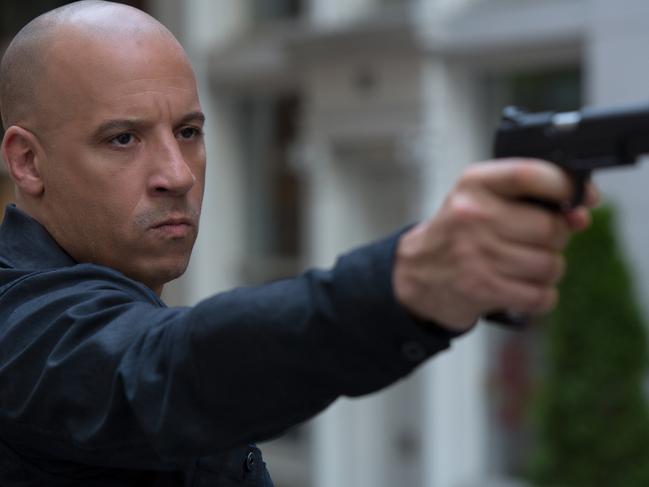 Vin Diesel as Dom in The Fate of the Furious.