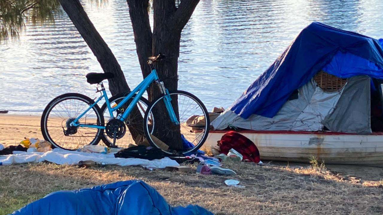 Major concern for residents in Southport — a homeless camp at James Overell Park in Southport which took council six months to remove.