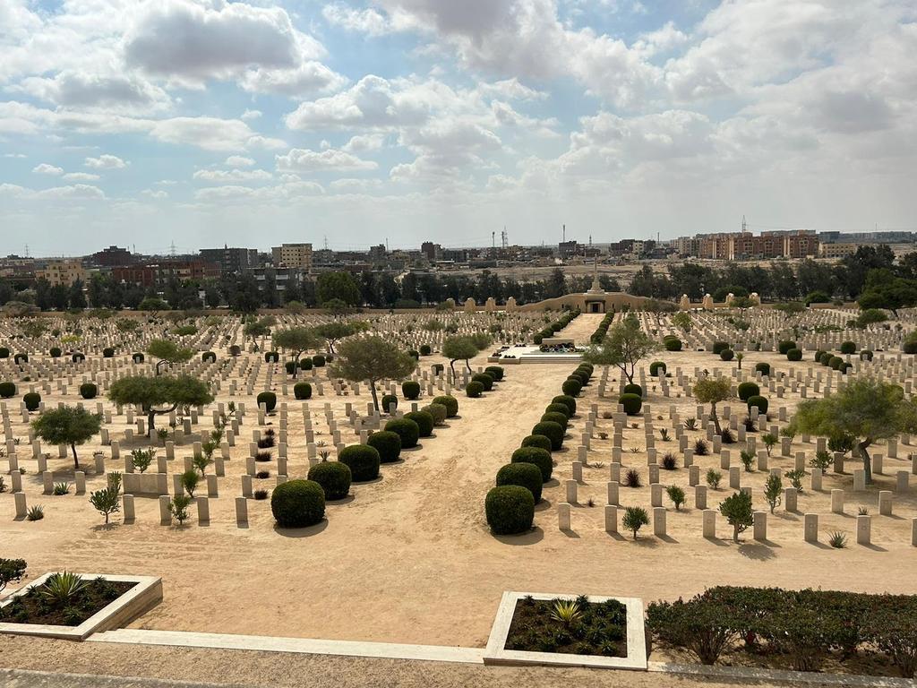 Visiting the El Alamein war cemetery was an emotional experience for Warren Brown.