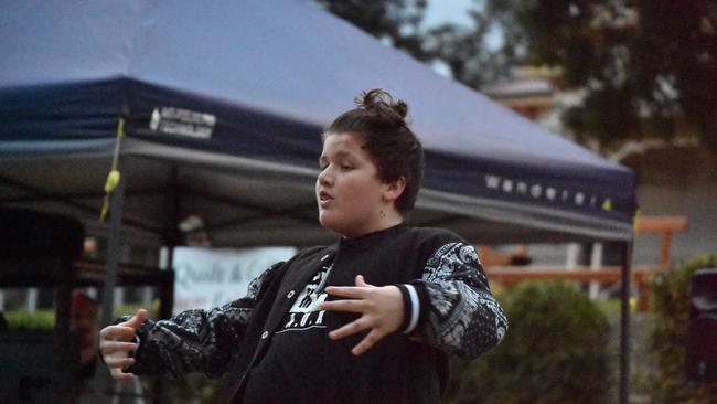 Eighty8 Dance Companyâ€™s crew tearing up the competition at the Unlock the Block event, at Ipswich's Darcy Doyle Place on August 12, 2022. Picture: Peta McEachern