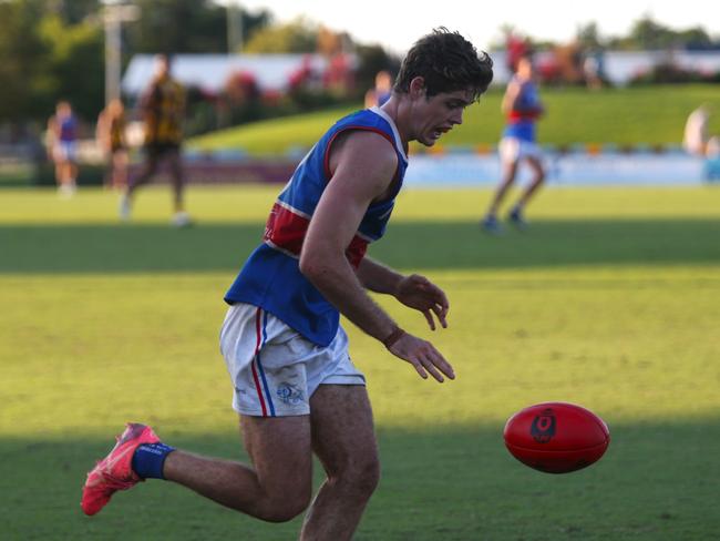 Pictured: CTB Bulldogs vice-captain Jaiden Butson. Manunda Hawks v CTB Bulldogs at Cazalys Stadium. Round 8. AFL Cairns 2024. Photo: Gyan-Reece Rocha