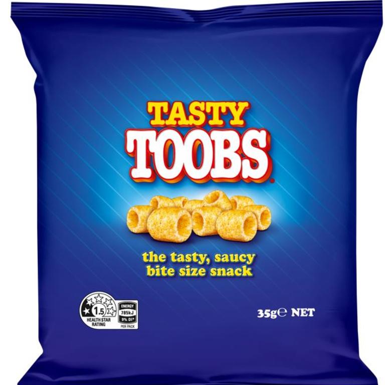To keep up with popular demand, Tasty Toobs has started producing the snack on home soil with the first Australian packets hitting shelves from December 20. Picture: Supplied