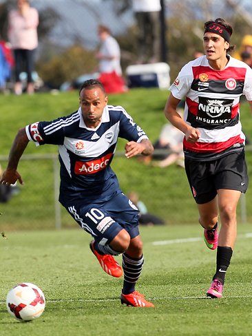 <p> Western Sydney Wanderers v Melbourne Victory. Picture: Kim Eiszele</p>