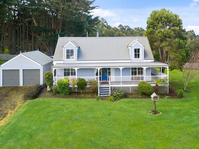 Perched on a hill with spectacular views, this home near Apollo Bay can yours for the week between Christmas and New Year for $10,000. Picture: Instagram