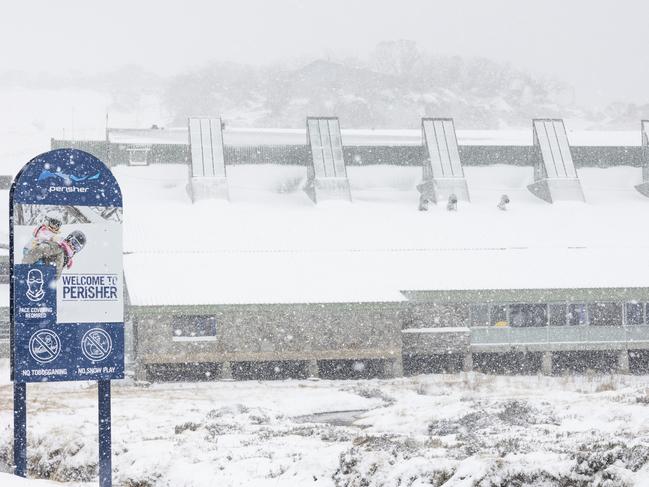 Snow has fallen for the first time this season at Perisher, as the mercury plummets across eastern Australia. Images supplied by Perisher