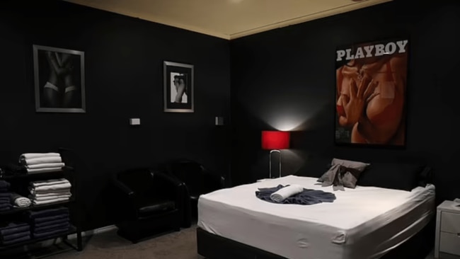 Inside Warwick Capper's Melbourne brothel. Image: Google.