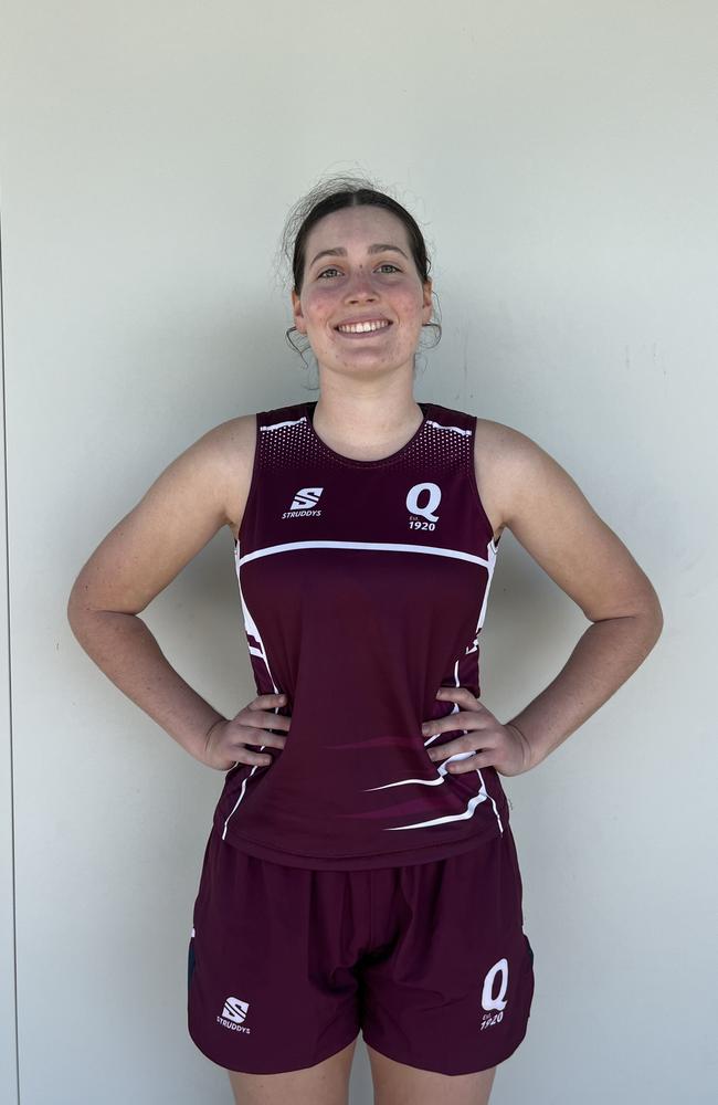 QLD School Sport Netball Under-19 girls. Pictured: Katelyn Relf