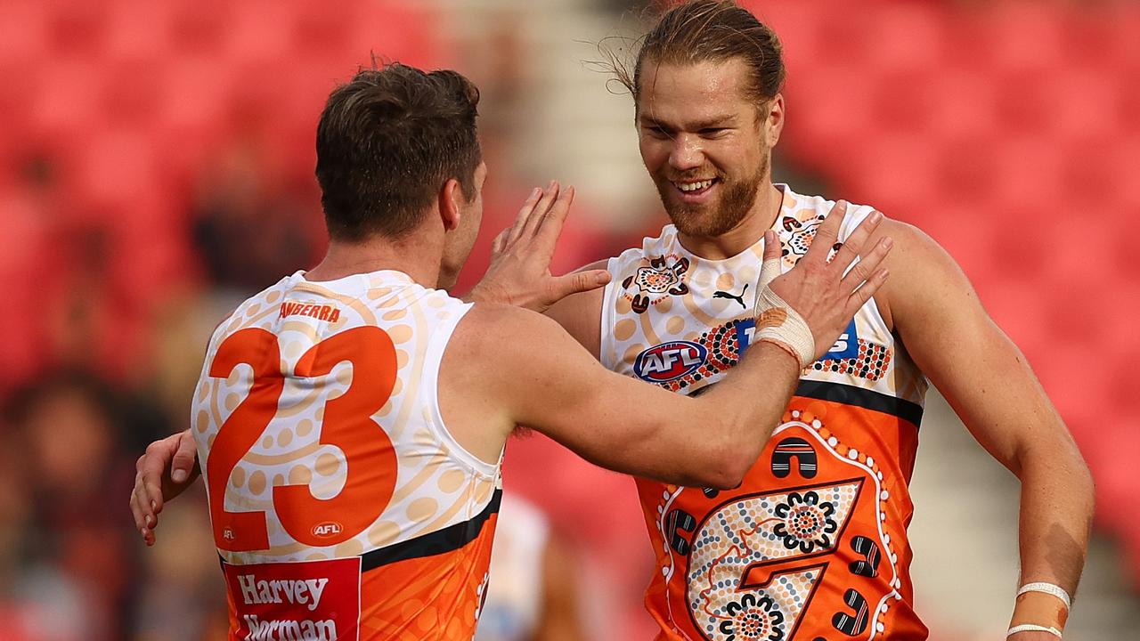 Harry Himmelberg says the Giants are backing themselves to play finals. Picture: Mark Metcalfe/AFL Photos/Getty Images