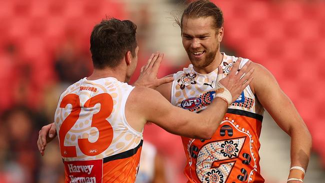 Harry Himmelberg says the Giants are backing themselves to play finals. Picture: Mark Metcalfe/AFL Photos/Getty Images