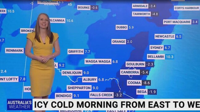 Sky News Weather meteorologist Alison Osborne says Aussies can expect further cold mornings in the days ahead. Picture: Sky News Weather