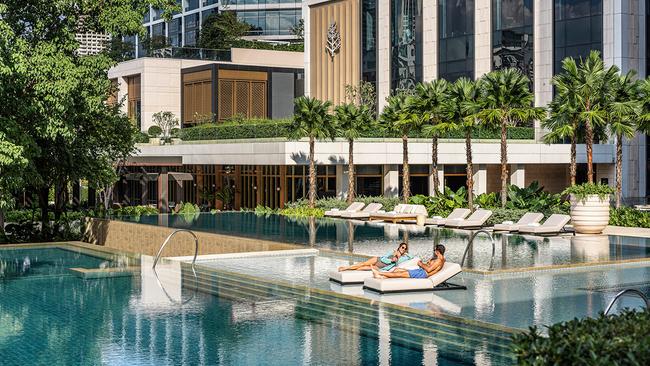 Four Seasons Hotel Bangkok at Chao Phraya River.