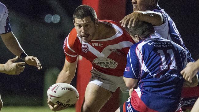 Round 10 of the Rugby League Gold Coast match between Runaway Bay and Currumbin at Bycroft Oval on Saturday. Currumbin's Jarrod Gill. Picture: Jerad Williams