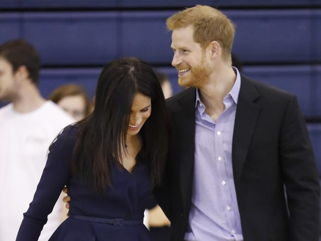 Harry and Meghan looked to be enjoying themselves at the event. Picture: Getty Images