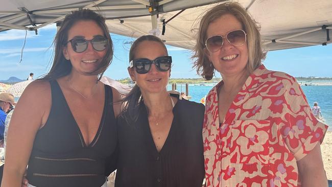 Clare Sarai, Kim Panebiango and Julie-Anne Byrne at Australia Day celebrations for 2023 in Cotton Tree.