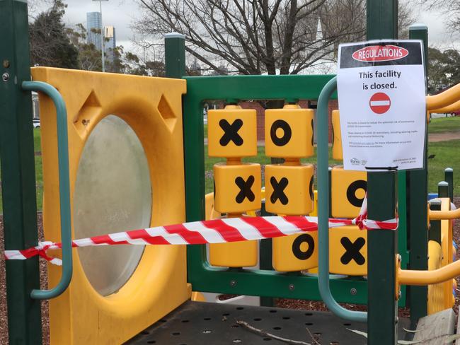 Playgrounds in Blacktown City Council have been closed over fears they are providing opportunities for Covid-19 to spread. Picture: NCA NewsWire / David Crosling