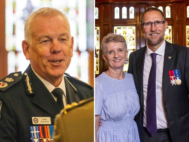 SA hero Dr Richard Harris has been sworn into his top new job – with Grant Stevens and Governor Frances Adamson by his side. 