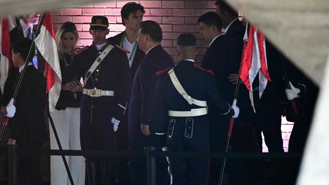 China's President Xi Jinping arrives for the first day of the G20 Summit in Rio de Janeiro on November 18. Picture: AFP