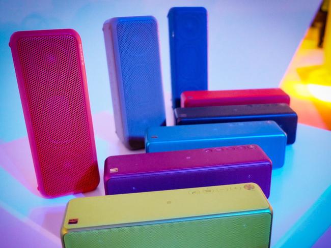 Sony at CES 2016: Sony's new Extra Bass Bluetooth speakers can pair together for a portable stereo soundsystem