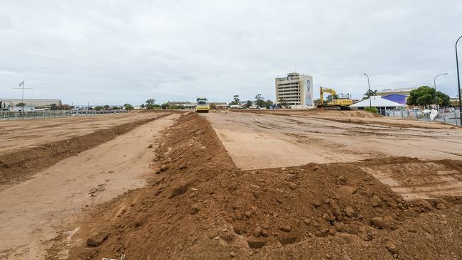 Work is now underway on the Dock One housing development. Picture: AAP/Roy VanDerVegt