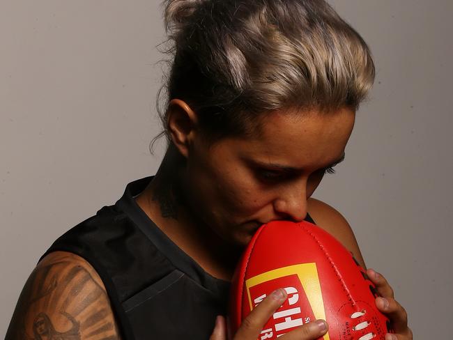 Collingwood’s Moana Hope. Picture: Wayne Ludbey