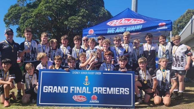 Happy winners at the Sydney Rugby Union grand final day. Picture: Supplied