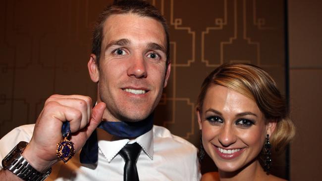 Dane Swan with his 2011 Brownlow.