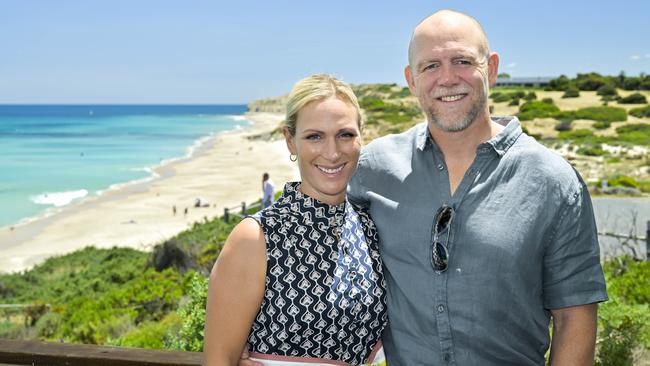 Zara and Mike Tindall at the Star of Greece Cafe, Port Willunga. Picture: Tom Roschi