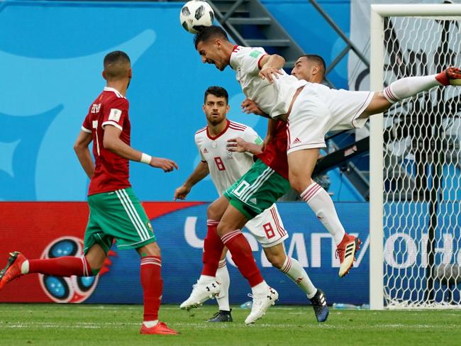 Mehdi Taremi puts his body on the line. Picture: Getty.