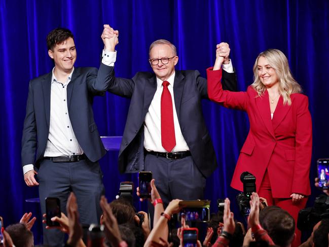 Nathan Albanese, Anthony Albanese and Jodie Haydon. Picture: Sam Ruttyn