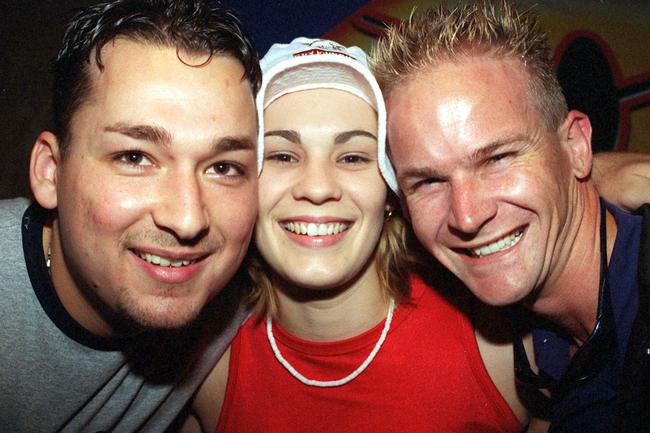 SOCIALS NQ /DOORS /Nightclub /Mackay. Alex K, Tanya Royes and Steve Power – 30 Apr 2000